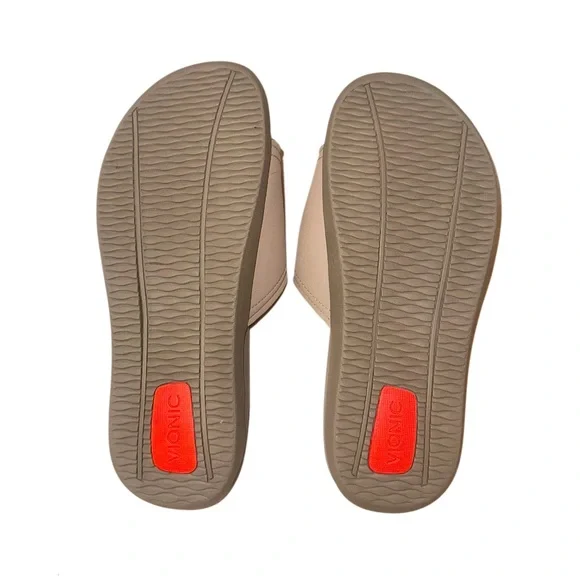 VIONIC ORTHOTIC Kiwi Motion control tan sandals men’s shoes size 8 women’s 10 - Picture 8 of 13